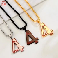 lucky number stainless steel arabic numerals number46 7 8pendant short necklace xmas gift gift for womanman
