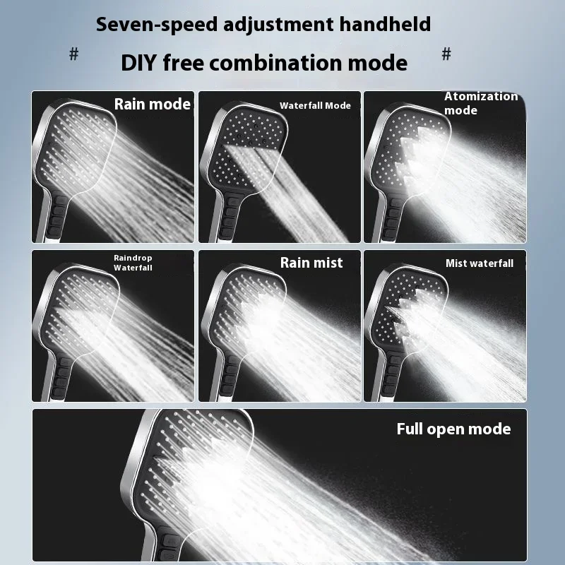 Насадка для душа под давлением с остановкой воды на один клик душ летающим