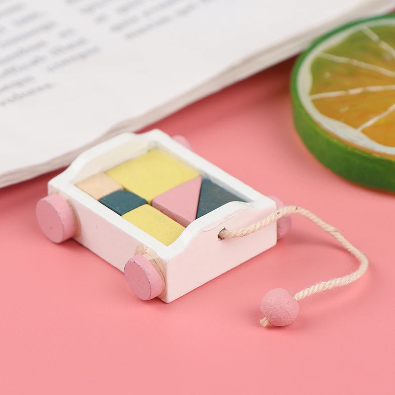 

Dollhouse Miniature wooden Block car Toys Doll Accessories Christmas Gift 2022 Most Popular Lowest Price