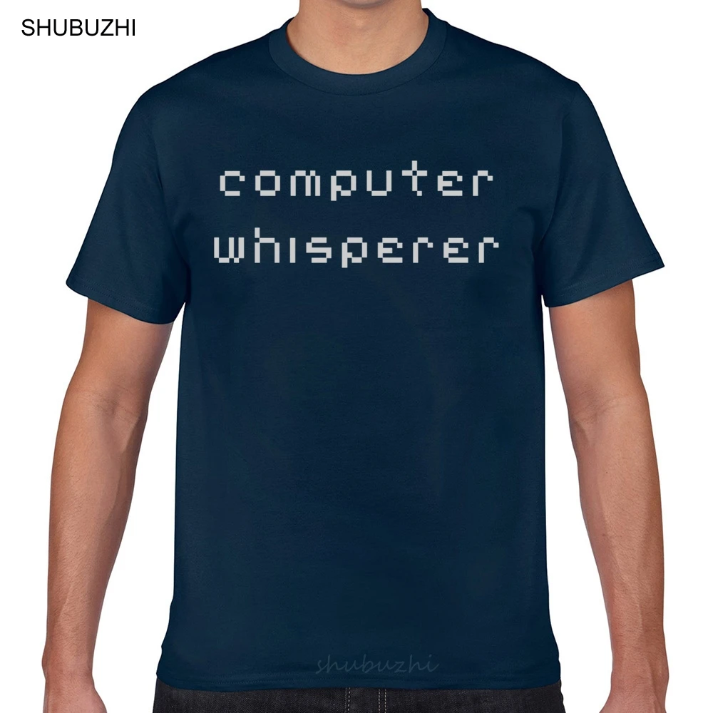 

Tops T Shirt Men computer whisperer Fit Inscriptions Cotton Male Tshirt male brand teeshirt men summer cotton t shirt