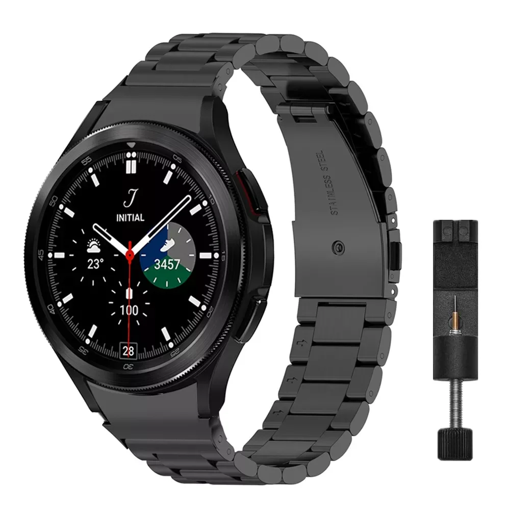

Ремешок из нержавеющей стали для Samsung Galaxy Watch 4 Classic 46 мм 42 мм/Watch 4 44 мм 40 мм