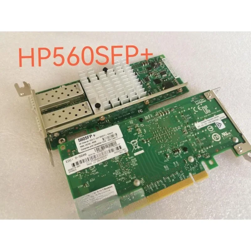 Оригинальная двухпортовая 10-гигабитная Ethernet-карта 560SFP+X520-DA2 X520-SR2 669279 -001