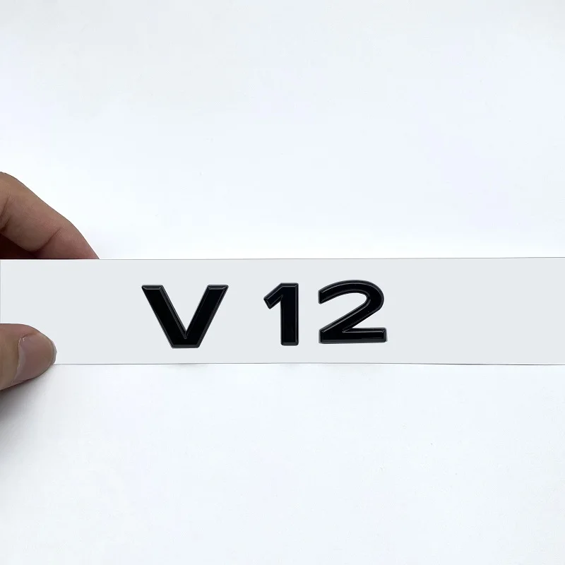 Новый хромированный черный буквы V12 эмблема для Benz Maybach S680 автомобильное крыло