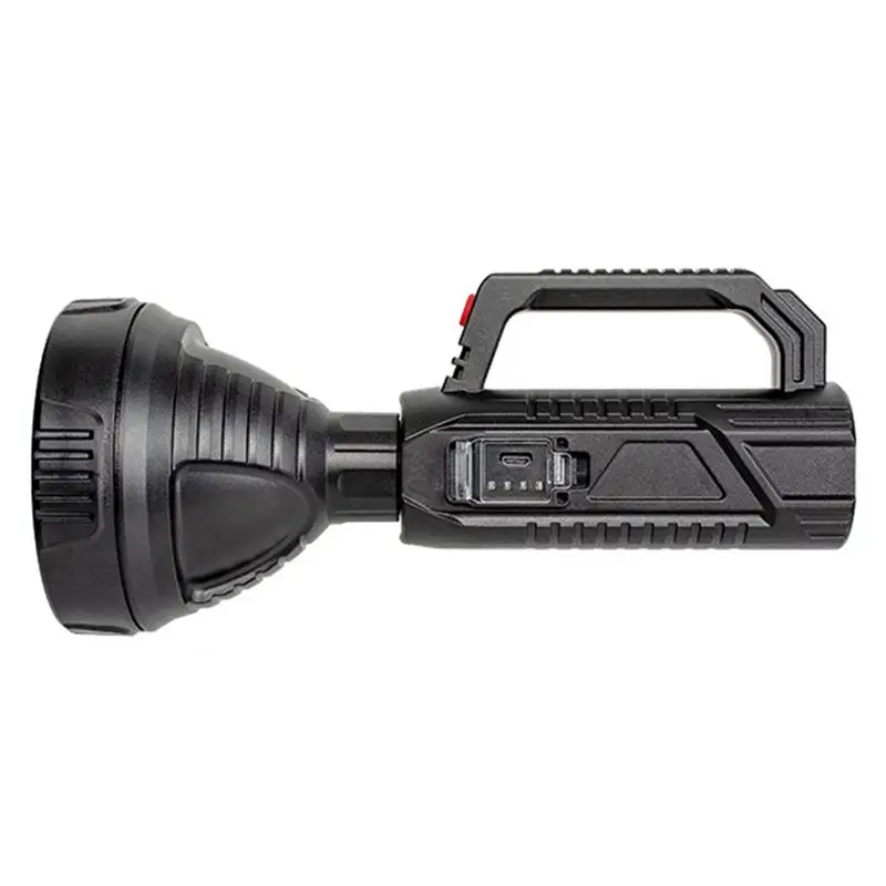 

Big Strong Light LED Flashlight USB Rechargeable Hunting Flashlight Built-in Battery Flash Light High Lumens