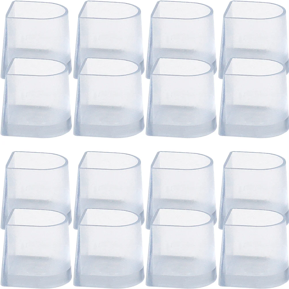 

16 Pcs Latin Heel Cover Womens Shoes Heels Transparent Caps Dance High Protector Clip Pvc Tip Anti-slip Sleeves Stoppers