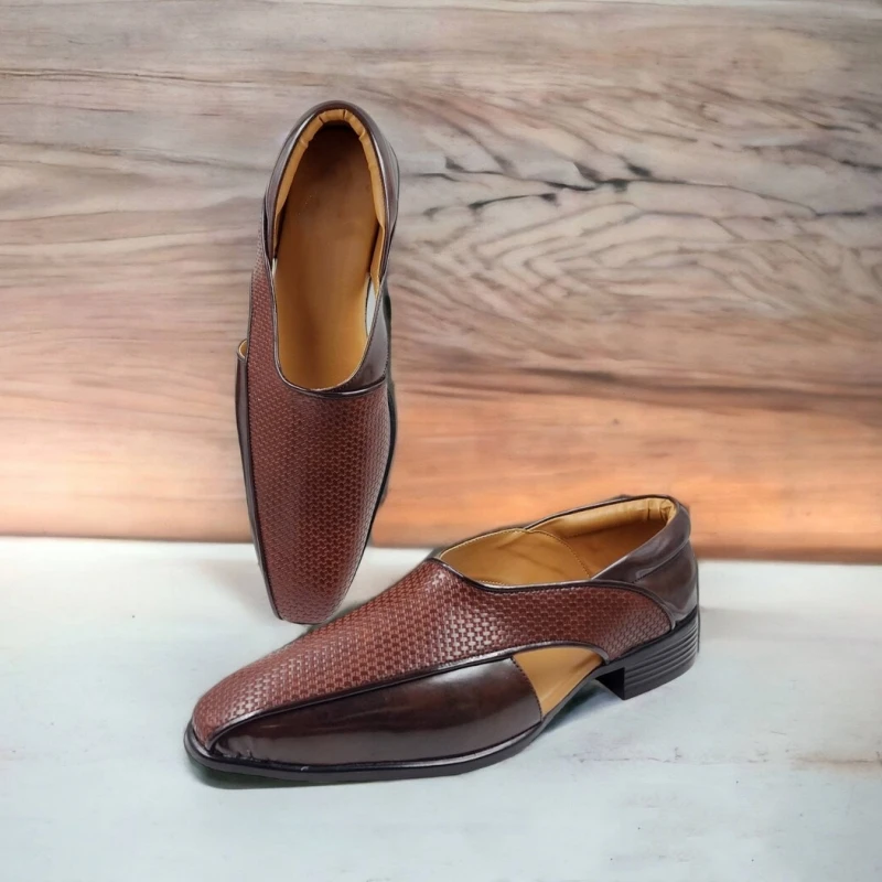 

New Summer Men Loafers Black Brown Slip-On Round Toe Pu Leather Men Shoes Handmade Size 38-47