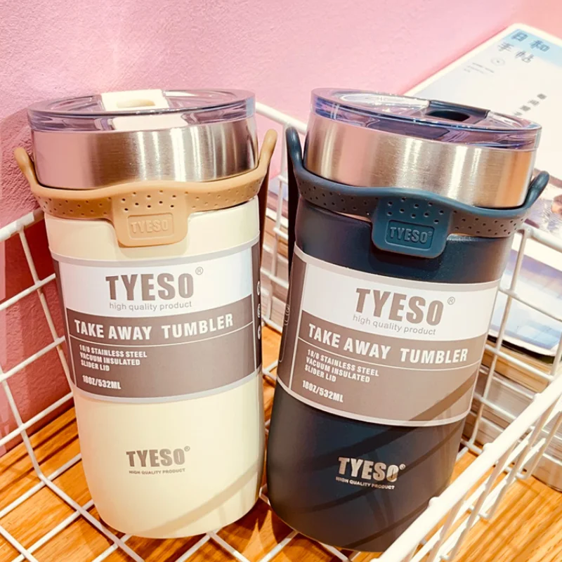 

Tyeso Vacuum Flask Thermos Mug Insulated Water Bottle Cup Stainless Steel Tumbler Coffee Travel