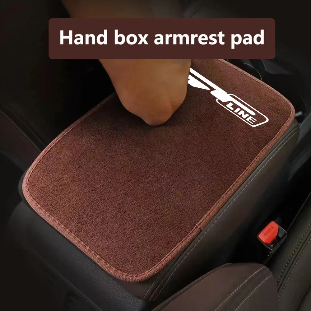 

Plush Material Car Central Armrest Box Mat Non-slip Protective Cover Pad For KIa K2 3 4 5 Ceed Sportage Cerato Carnival Sorento