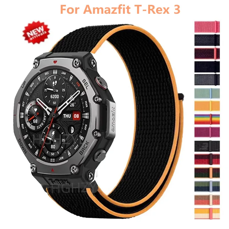 Спортивный нейлоновый ремешок для Amazfit T-Rex 3