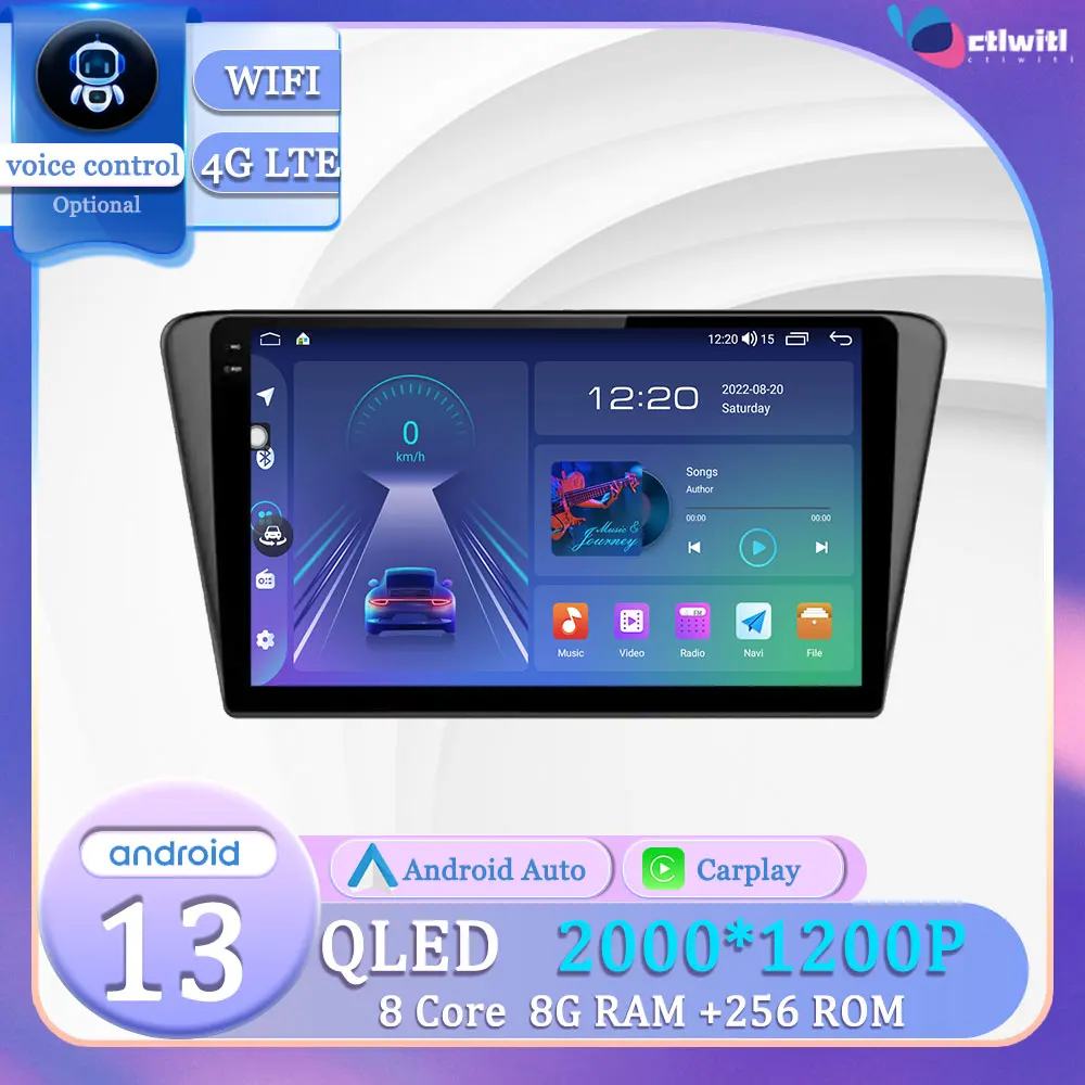 

Android 13 для Peugeot 408 2014 - 2018 Carplay монитор сенсорный экран навигация GPS Авторадио Видео плеер мультимедиа