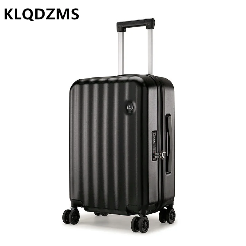 KLQDZMS 20-Inch Boarding Trolley Case 24-Inch Zipper Lock Box Female Luggage Universal Wheel Japanese High-quality Suitcase