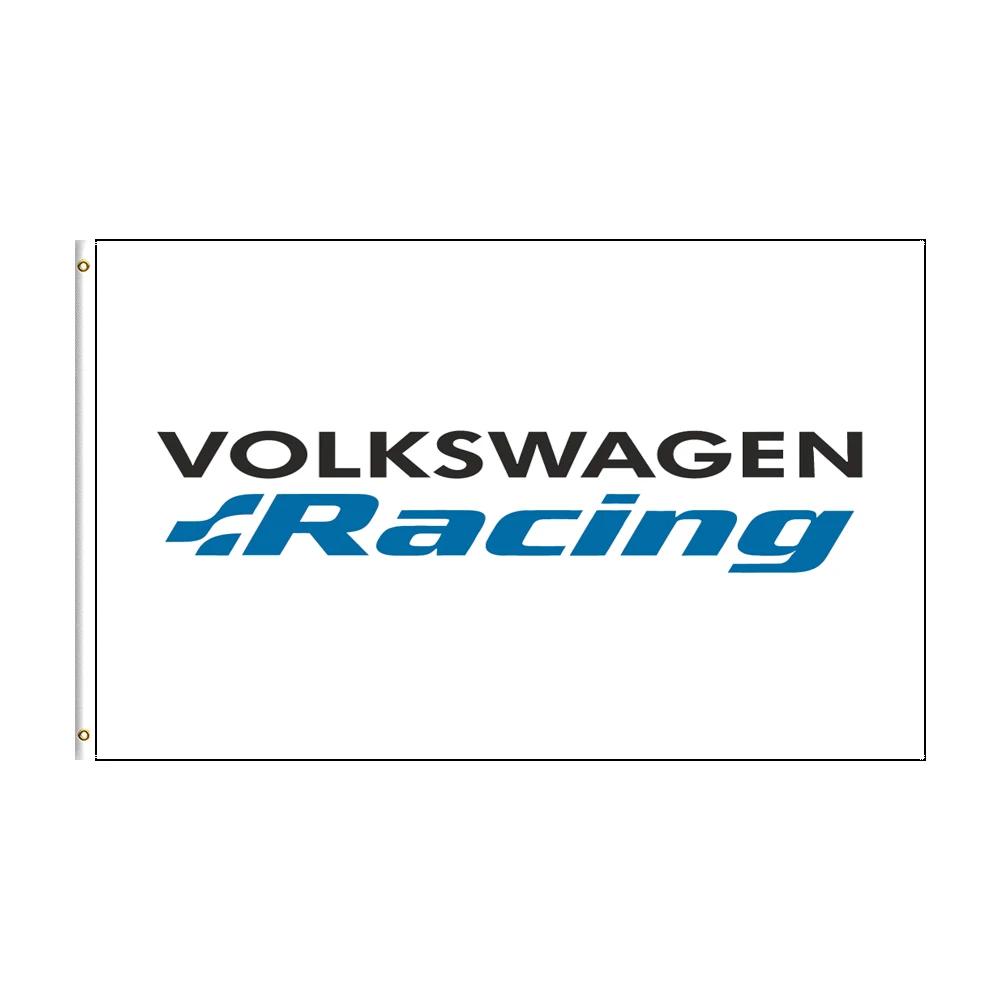 

3x5 Ft Volkswagen Racing Flag Polyester Printed Car Banner For Decor