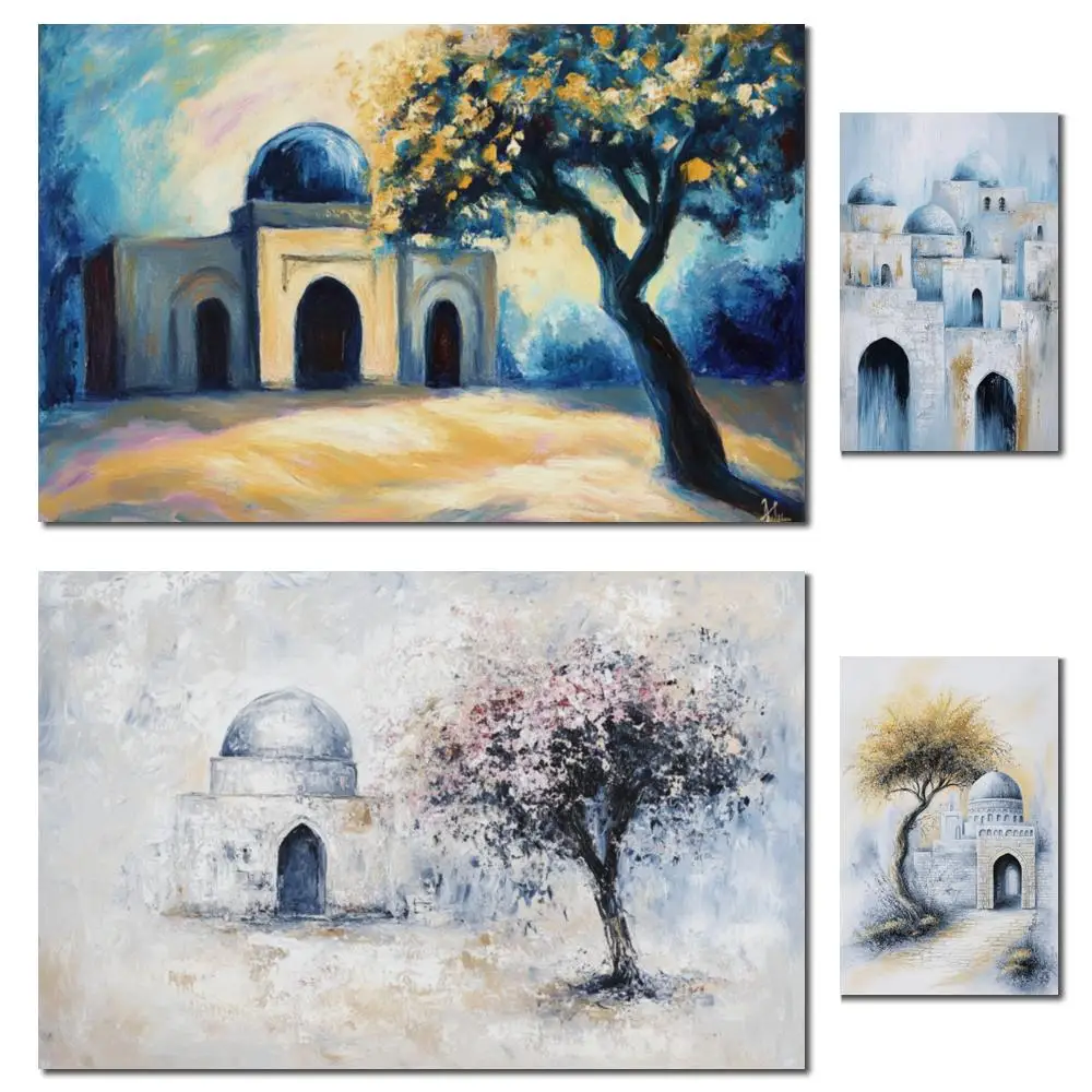 Ручная работа Иудаика абстрактная живопись кивер Рейче текстура дерева холст