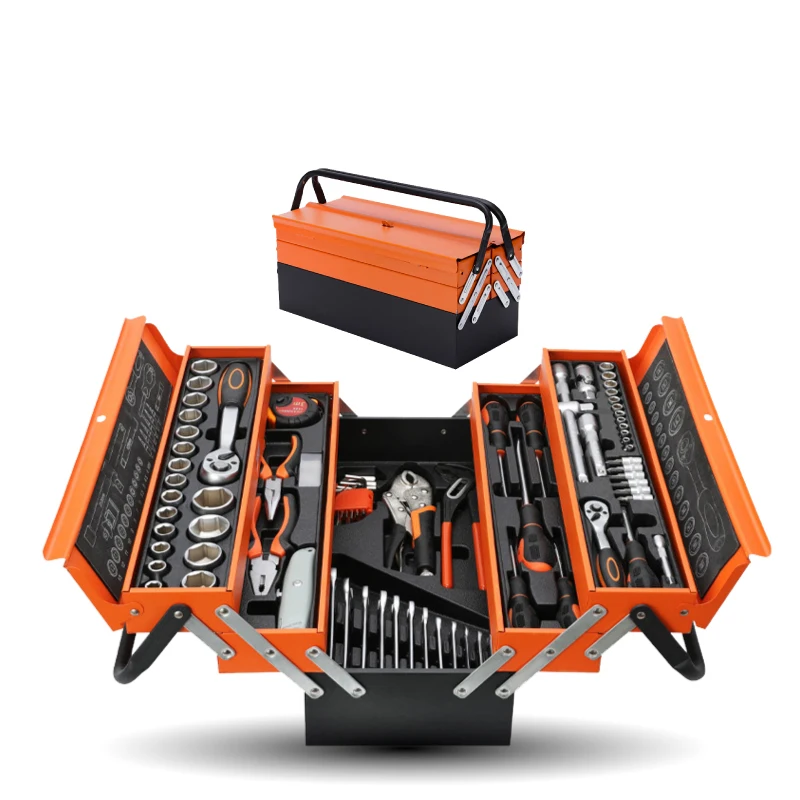 Stackable Car Tool Box Portable Metal Multifunctional Mechanical Pouch Tools Tool Box Safe Caja De Herramientas Tool Box