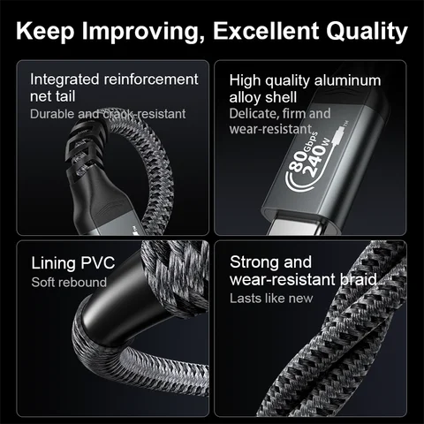 Кабель USB 4 OLOPKY черный