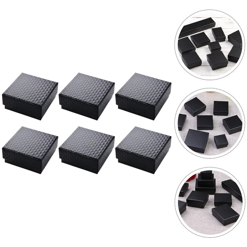 

6 Pcs Engagement Proposal Decorations Container Jewelry Case Gift Box Cardboard