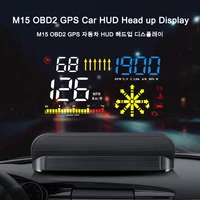 hud m15 head up display overspeed speedometer warning obd2 gauge projector speed obd meter mileage car electronics accessories