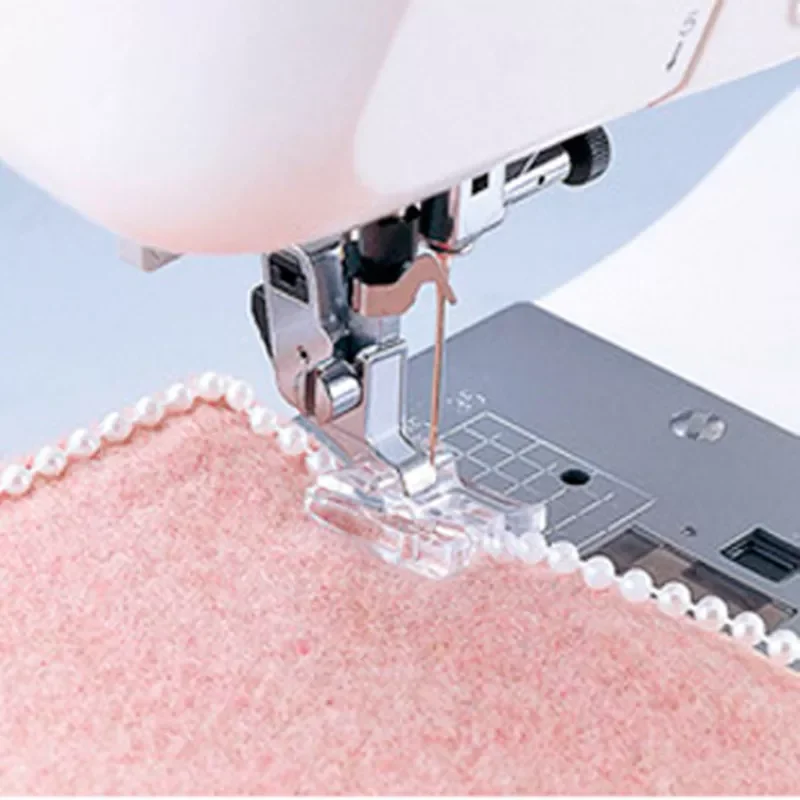 

Pearls and Sequins Sewing Machine Presser Foot - Fits All Low Shank Snap-On Singer, Brother, Babylock, Janome+