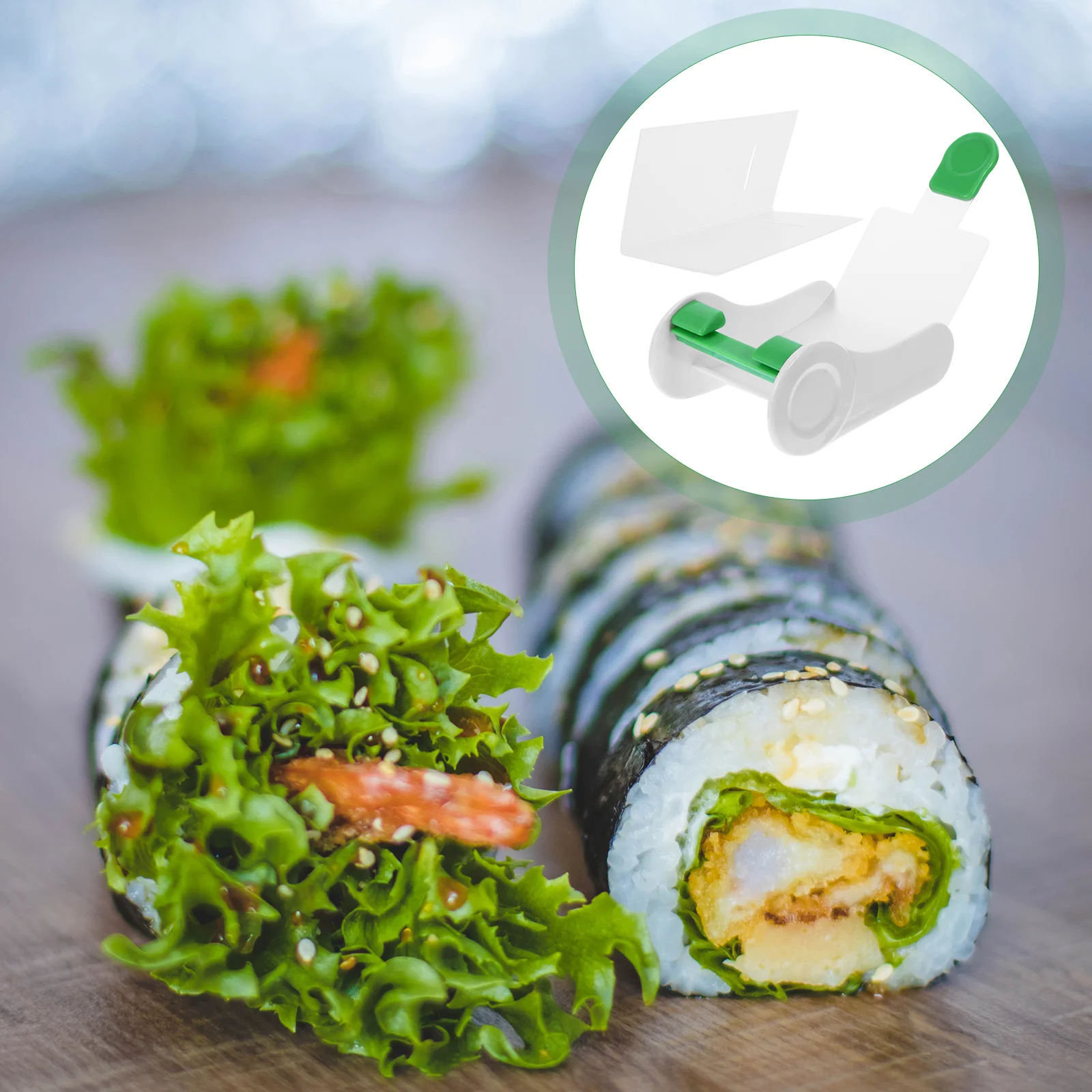 

Roller Sushi Maker Rolling Meat Tool Machine Leaf Vegetable Roll Cabbage Making Stuffed Press Grapeleaves Kit Egg Mold