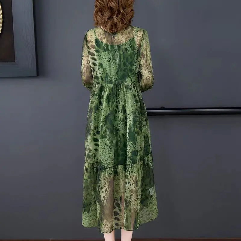 Женский шифоновый комплект из двух предметов элегантное винтажное леопардовое