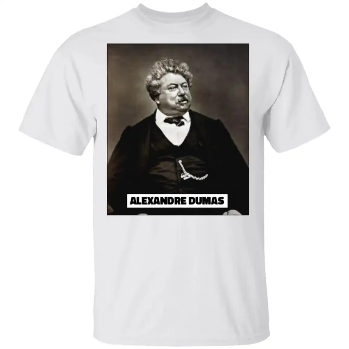Рубашка Alexandre Dumas Three Musketeers French Genius Writer Author G500 5 3 унции. Футболка