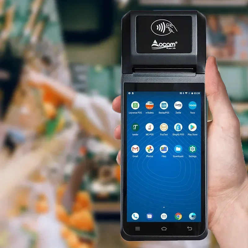 Фото POS-T2 Lite OCOM Портативная портативная система Pos-машины Android Pos-терминал №1