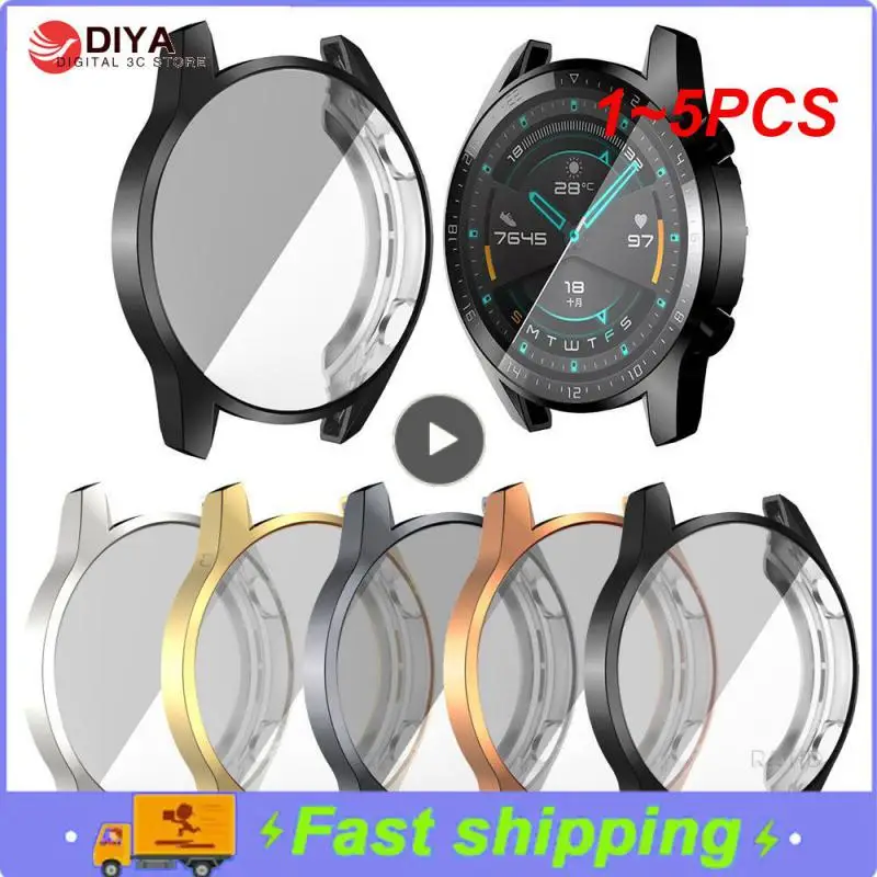 

1~5PCS Case for watch GT 2e GT 2 46mm band Watch GT 3 mm/GT2e/GT2 /GT3 All-Around Screen Protector cover bumper