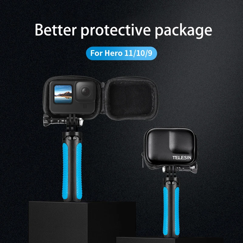 

TELESIN for GoPro9/10/11 Body Protection Storage Package Mini Storage Protection Package Camera Accessories