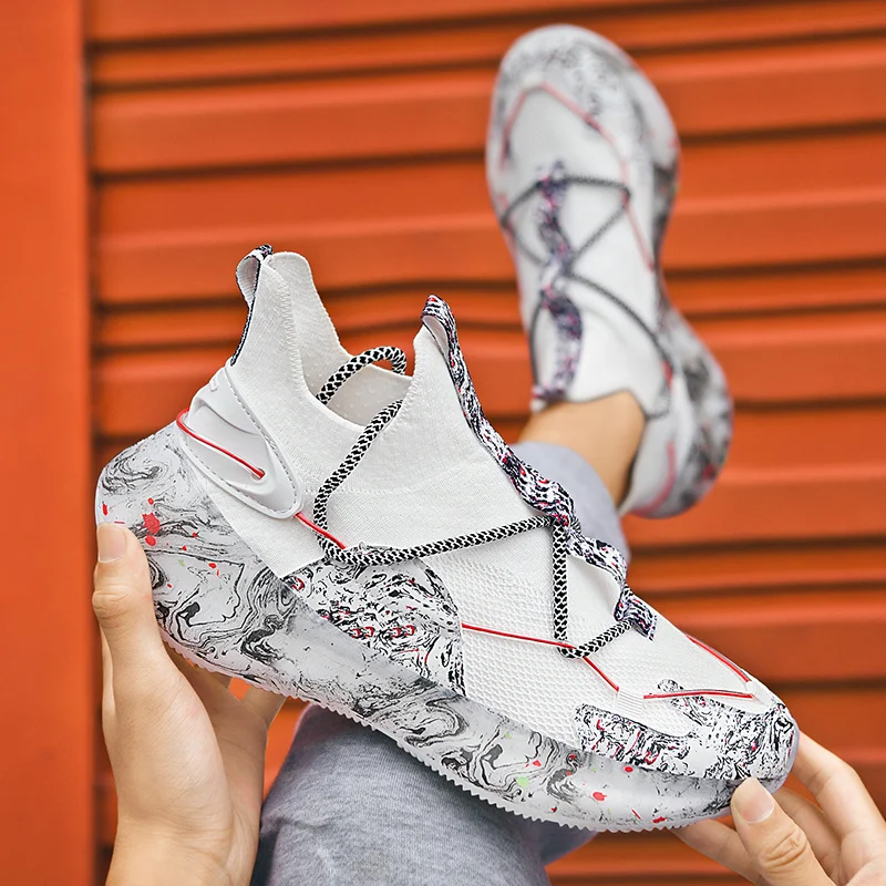 

Super Light Large size Chinese Style Flying Woven Shoes Sneakers