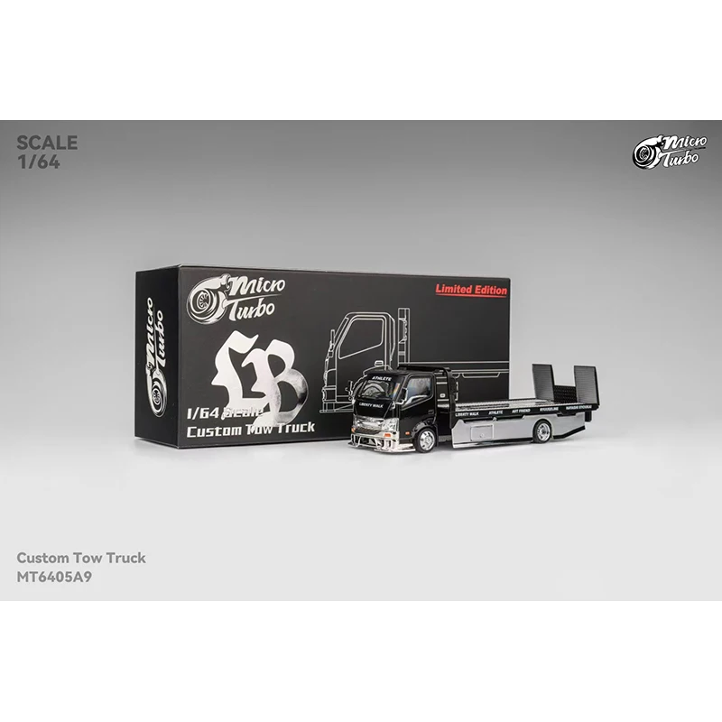 Предпродажа MT 1:64 300 серии Custom Tow LBWK Chrome Black Diecast Diorama Модель автомобиля Игрушка