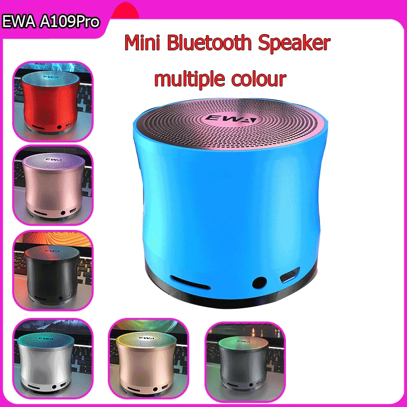 

EWA A109 Pro Wireless Bluetooth Speaker Big Sound & Bass for Phone/Laptop/Pad Support MicroSD Card Portable Loud Speakers 5.0