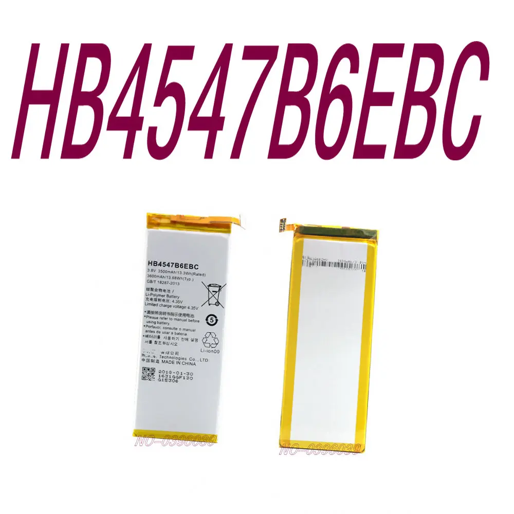 

3500mAh HB4547B6EBC battery for Huawei Ascend Honor 6 Plus PE TL20 UL00 TL10 CL00 Smartphone High quality Replacement Battery