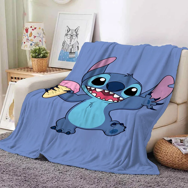 Купи Disney animation Stitch series blanket cartoon animation facecloth blanket sofa cover blanket winter warm baby blanket за 664 рублей в магазине AliExpress