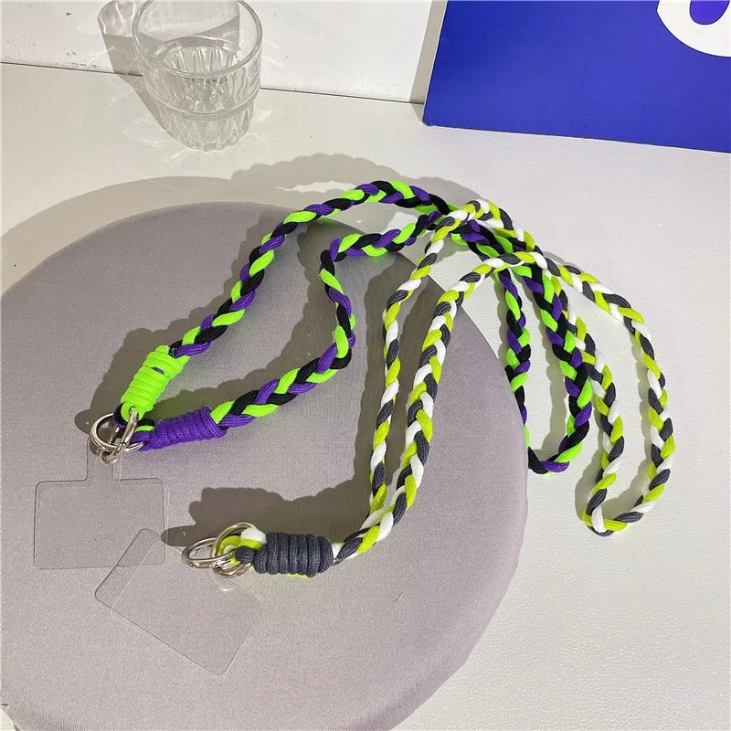 

Can Be Carried Outdoor Mountaineering Mobile Phone Lanyard Women's Belts Woven Hanging Ornaments Anti Loss Lanyards Neck Strap