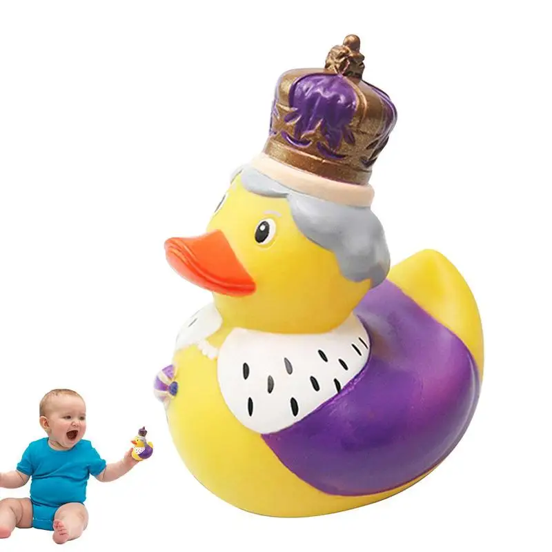 

Novelty Rubber Ducks Trick Or Treat Collectible Bath Squeaker Duck Queen For Birthday Baby Showers Fun Bath Gifts