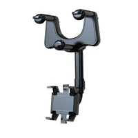 universal clip rotatable and retractable car phone holder rearview mirror driving recorder bracket for cell mobile phone support