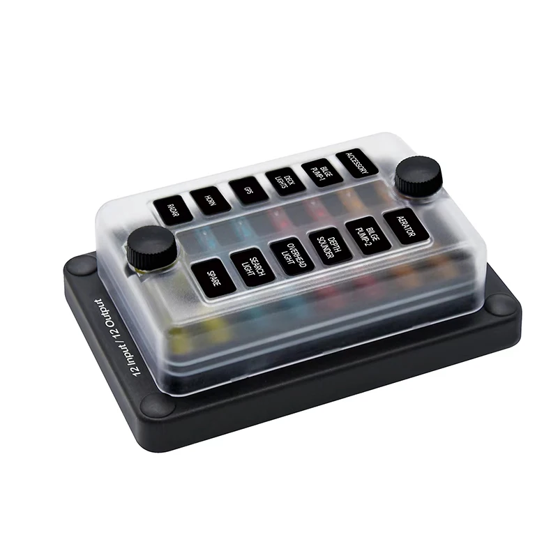 12V 32V Car Boat Fuse Box Holder With 6 Ways 12 Blade Block &amp Warning Indicator Power Distribution Panel Board | Автомобили и