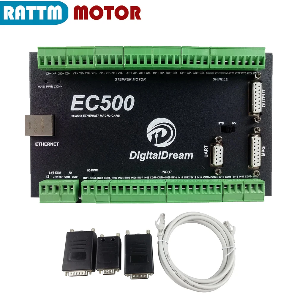 

Ethernet EC500 NVEM 3/4/5/6 осевая плата контроллера движения с ЧПУ Mach3