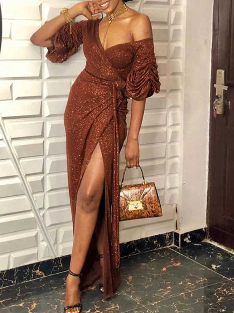 

Женское облегающее платье с V-образным вырезом, вечернее праздничное платье большого размера, весна-осень