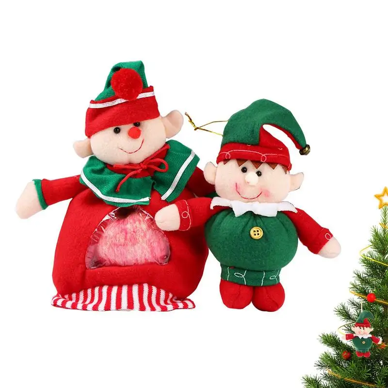 

Christmas Gift Bag Stuffed Elf Plush Gift Bags For Kids Christmas Party Supplies Holiday Gift Bags Kids Elf Stuffed Animal Plush