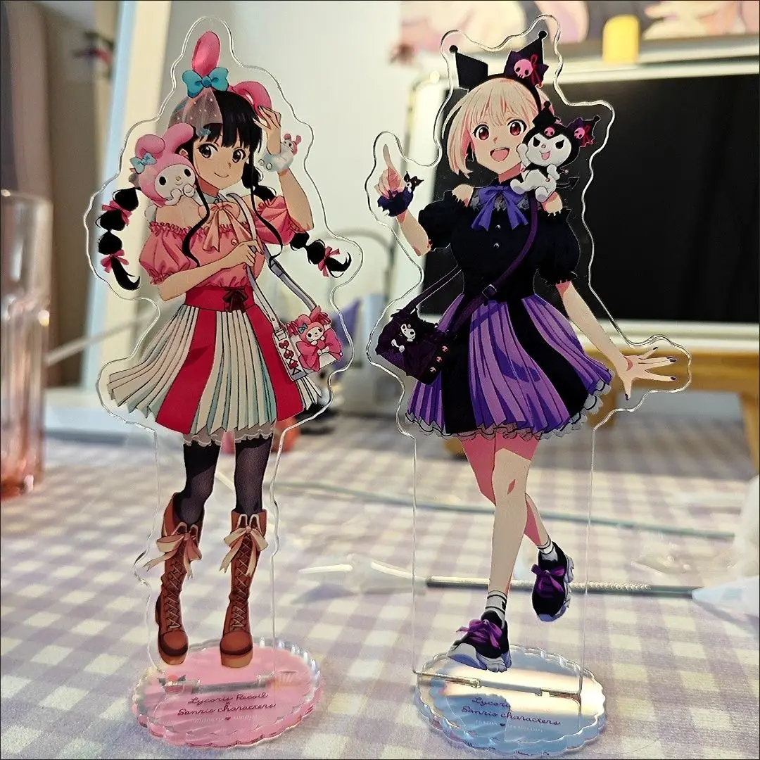 

Lycoris Recoil Acrylic Stand Nishikigi Chisato Inoue Takina Kawaii Anime Keychain Desk Display Goods Collection Cute Ornament