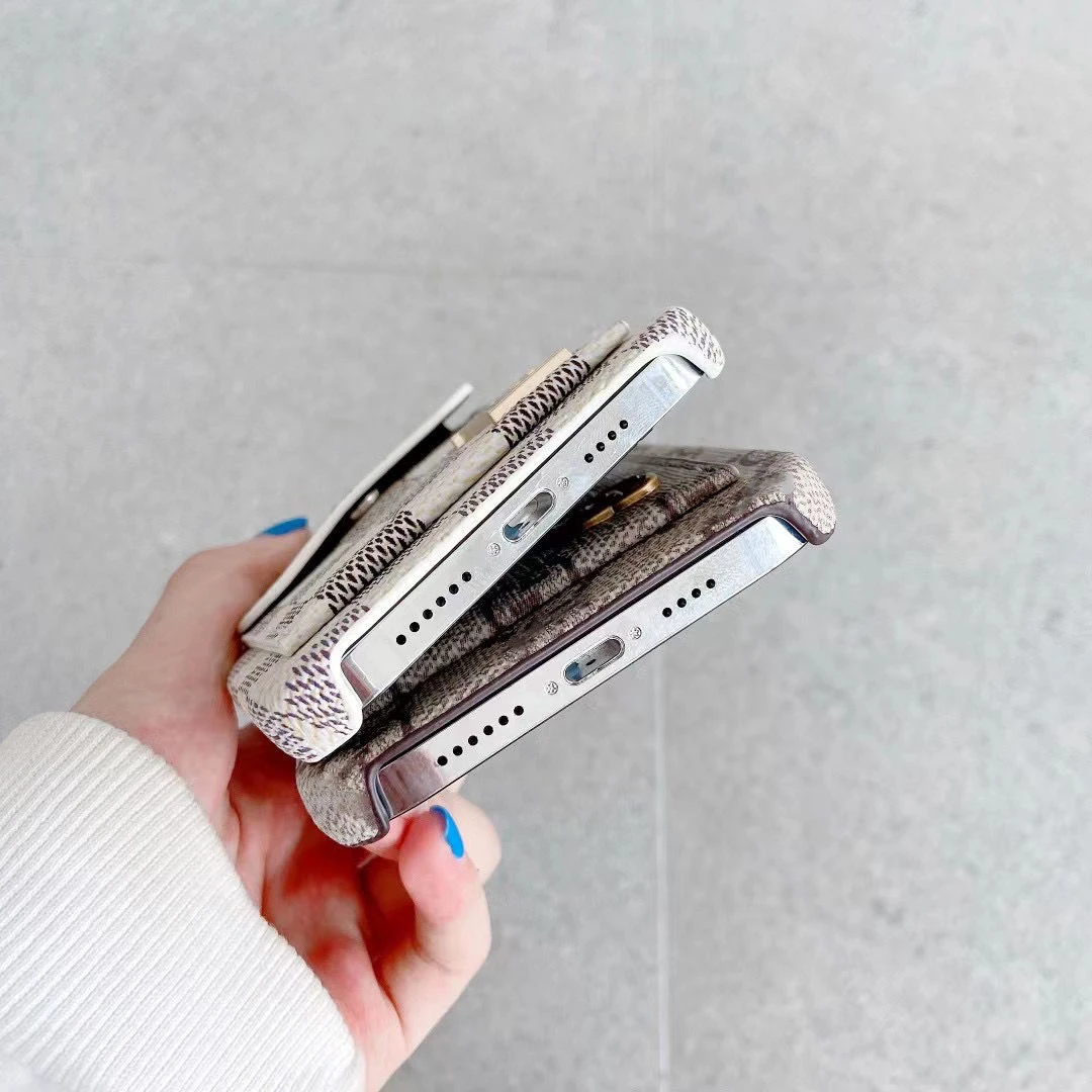 

Luxury Fashion Wallet Card Bag Phone Case For iPhone 12 11 13 Pro Max Mini XS Max XR X 8 7 Plus SE Shockproof Back Cover