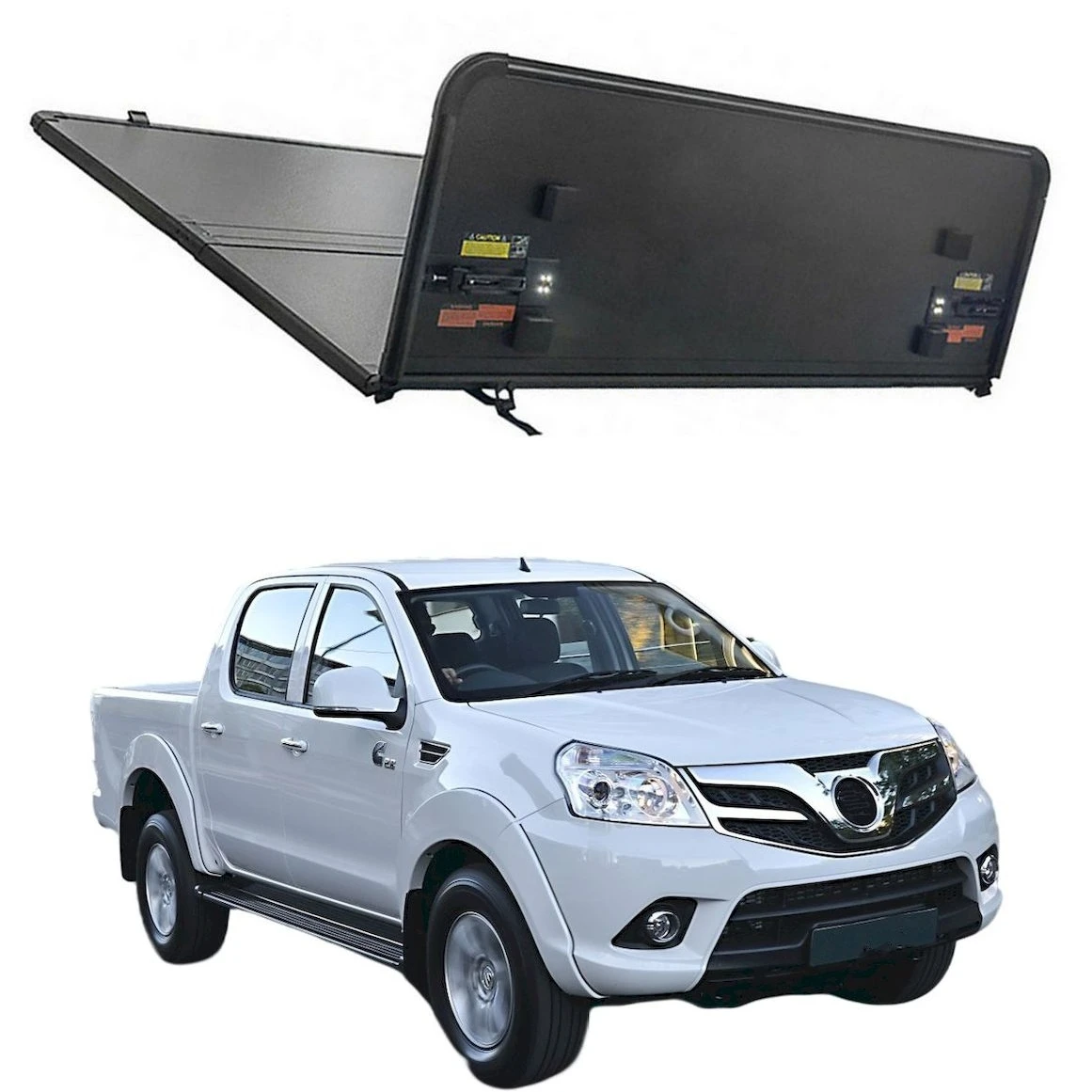 Жесткая тройная алюминиевая грузовая кровать крышка Tonneau для стандартной