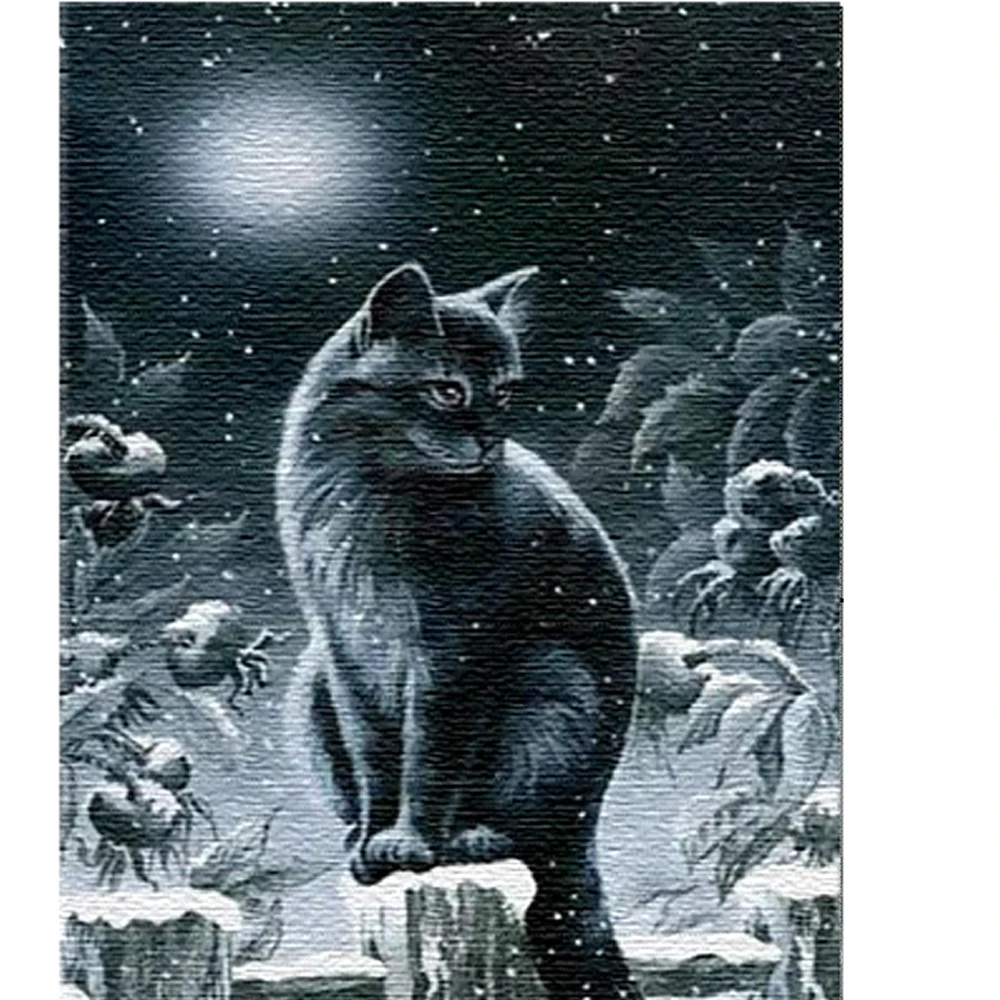 Новинка алмазная живопись &quotсделай сам&quot кот в небе точка вышивка крестиком 5D