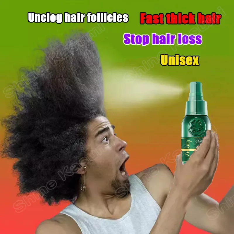 Days Fast Ginger Hair Growth Spray Serum Anti Hair Loss Treatment Scalp Follicle Hair Thinning Repair Care Beauty Health