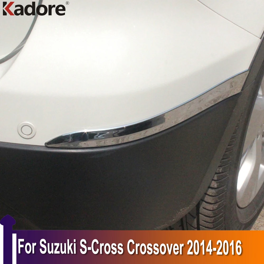 

Кроссоверы для Suzuki S-Cross 2014 2015 2016, хромированный корпус переднего и заднего бампера, аксессуары для внешней отделки
