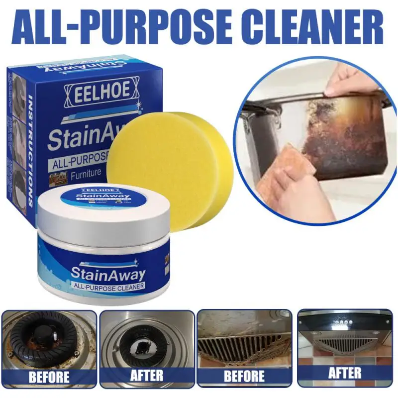 

Stainless Steel Cookware Kitchen Heavy Oil Cleaning Cream Powerful Car Leather Kitchen Smoking Machine Cleaner Cleaning Paste