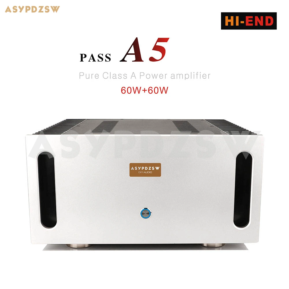 

HI-END PASS A5 Pure Class A PASS Aleph-5 Power Amplifier Support XLR /RCA Input 60--90W 4--8 Ohm