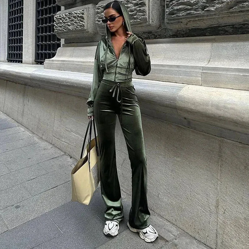 Apprabant модная бархатная утягивающая толстовка с капюшоном комплект спортивной