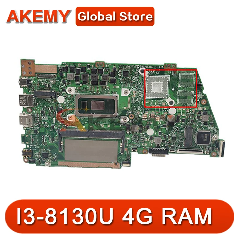 

Motherboards X430F Laptop motherboard for ASUS X430FA X430F A430F S4300F 100% TEST original mainboard I3-8130U 4G RAM